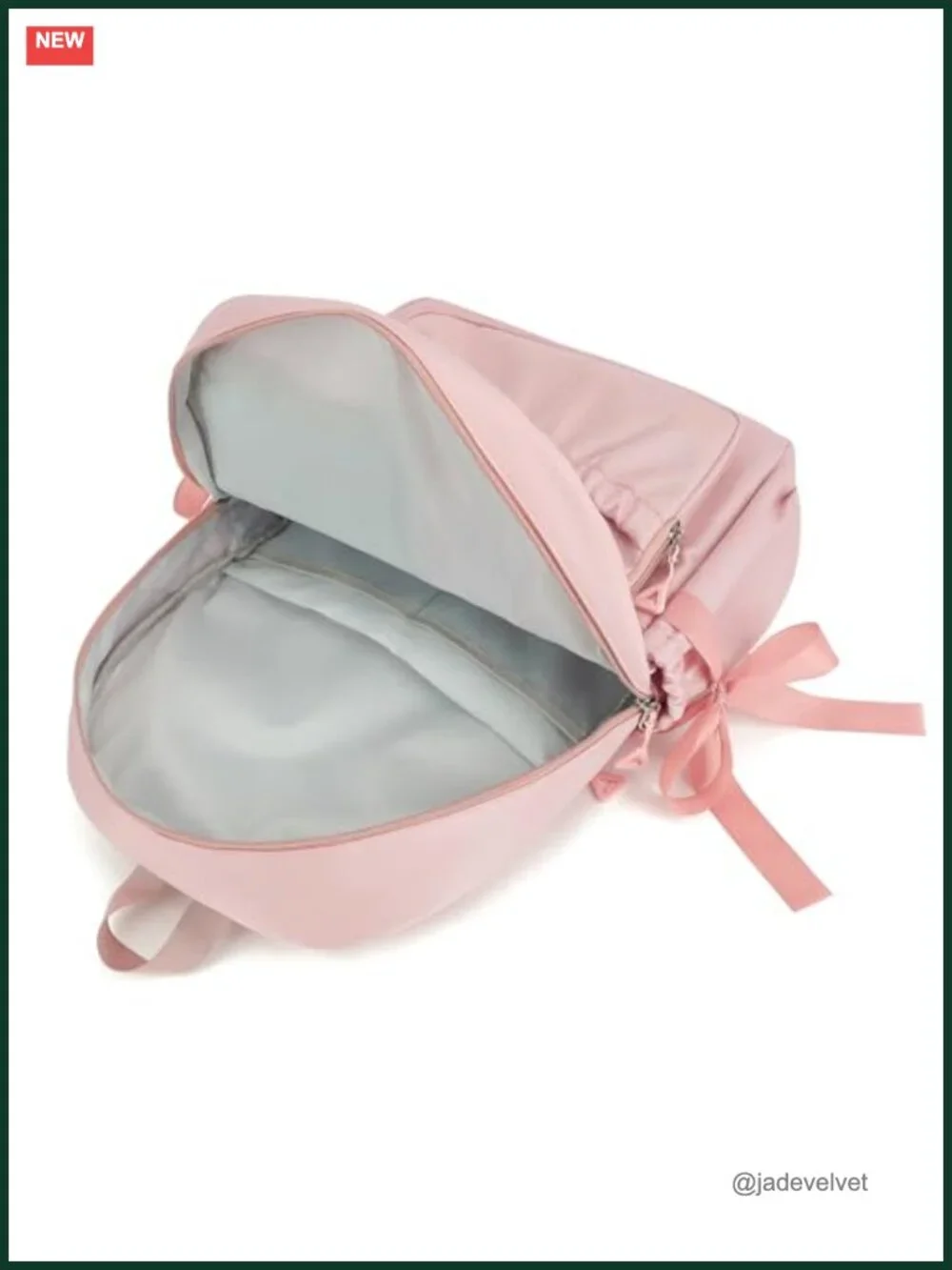 Girls Kawaii Bow Backpack - Elementary School Bookbag with Multiple Pockets